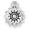 Sterling Silver Pendants, 925 Sterling Silver, Flower, plated 