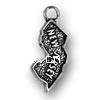 Sterling Silver Message Pendant, 925 Sterling Silver, plated, imitation Thailand Silver & with letter pattern 