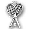 Sterling Silver Tool Pendants, 925 Sterling Silver, Tennis Racket, plated 
