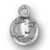 Sterling Silver Pendants, 925 Sterling Silver, Round, plated 