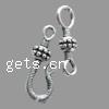 Zinc Alloy Hook and Eye Clasp, plated Approx 3-5mm 
