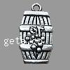 Zinc Alloy Jewelry Pendants, Drum, plated Approx 3mm, Approx 