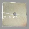 Zinc Alloy Jewelry Washers, Square, plated, smooth Approx 3.5mm, Approx 