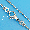 Мода нержавеющей стали ожерелье цепь, Нержавеющая сталь 304, мяч цепь, 1.5mm, длина:17.7 дюймовый, продается Strand