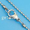 Stainless Steel Chain Necklace, 316L Stainless Steel, ball chain, original color, 2.4mm Inch 