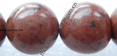 Mahogany Obsidian Bead, Round, more sizes for choice, Length:15.5 Inch, Sold By Strand