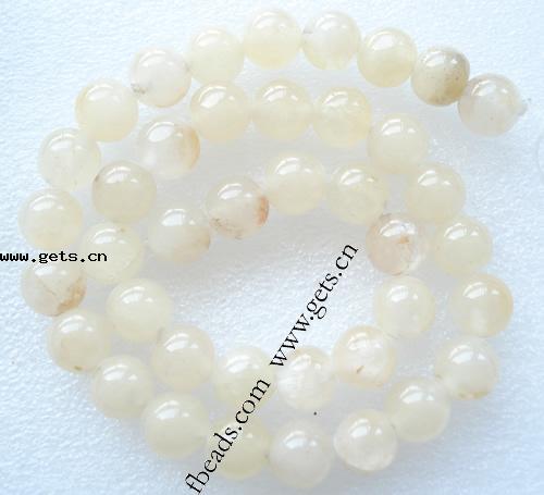 Perles Aventurine jaune , Rond, naturel, multiple tailles pour le choix, Longueur:15 pouce, Vendu par brin