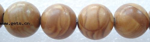 Бусины из известняка , Зернистый камень, Круглая, больше размеров для выбора, длина:15 дюймовый, продается Strand