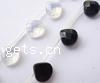 Drop Crystal Beads, Faceted Teardrop, 6X6mm, Sold per 15.5-Inch Strand