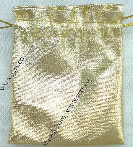 Organza Jewelry Pouches Bags, different size for choice & solid color, gold, Sold By PC