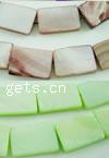 Natural Freshwater Shell Beads, Rectangle Inch, Approx 
