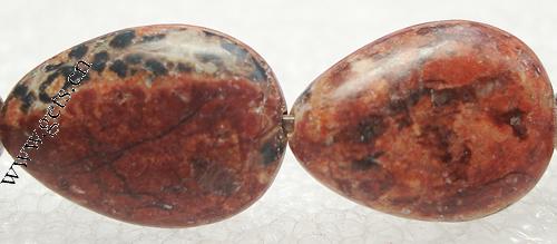 Leopard Skin Stone Bead, Teardrop, more sizes for choice, Length:15.5 Inch, Sold By Strand