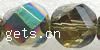 Perlas de cristal de la torcedura, Trenzado, medio-chapado, facetas, más colores para la opción, 10mm, longitud:13-14 Inch, 32PCs/Sarta, Vendido por Sarta