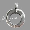 Zinc Alloy Flat Round Pendants, plated Approx 1.5mm 