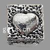 Zinc Alloy European Beads, Cube, plated 7mm Approx 4mm 