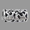 Zinc Alloy Tube Beads, plated, hollow nickel, lead & cadmium free Approx 8mm 