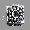 Zinc Alloy European Beads, Square, plated, without troll Approx 5mm 