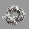 Zinc Alloy Spacer Beads, Flower, plated nickel, lead & cadmium free Approx 5mm 