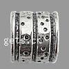 Zinc Alloy European Beads, Tube, plated, without troll Approx 7mm 