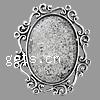 Zinc Alloy Cabochon, Oval, plated 