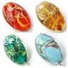 Handmade Lampwork Beads, Oval, more colors for choice, 25x17x11mm, Sold by PC
