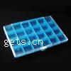 Plastic Bead Container, Rectangle, 24 cells 