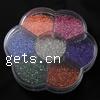 Plastic Bead Container, Flower, 7 cells 