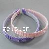 Hair Bands, Plastic, with Non-woven Fabrics 15-17mm 
