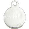 Sterling Silver Tag, 925 Sterling Silver, Flat Round, plated Approx 0.5mm 