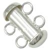 Sterling Silver Slide Lock Clasp, 925 Sterling Silver, Tube, plated Grade A Approx 2mm 