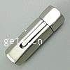 Stainless Steel Bayonet Clasp, 316L Stainless Steel, Tube, plated Approx 7mm 