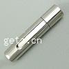 Stainless Steel Bayonet Clasp, 316L Stainless Steel, Tube, plated Approx 4mm 