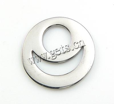 Stainless Steel Tag Charm, Flat Round, Customized, original color, 15x15x1mm, Sold By PC