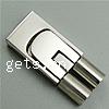 Stainless Steel Watch Band Clasp, Rectangle, handmade polishing, original color Approx 4mm [