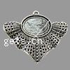 Zinc Alloy Pendant Cabochon Setting, plated nickel, lead & cadmium free Approx 2mm 