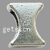 Zinc Alloy Slide Charm, plated nickel, lead & cadmium free Approx 