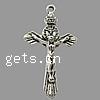 Zinc Alloy Cross Pendants, Crucifix Cross, plated nickel, lead & cadmium free Approx 2mm 
