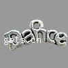 Zinc Alloy Message Pendants, Letter, plated nickel, lead & cadmium free Approx 2mm 