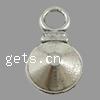 Bijoux pendentifs en Zinc alliage , alliage de zinc, sans cadmium Environ 4mm, Environ Vendu par kg