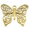 Brass Stamping Pendants, Butterfly, plated, hollow Approx 1mm 