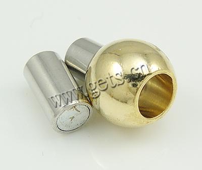 Round Stainless Steel Magnetic Clasp, Lantern, plated, Customized, more colors for choice, 20x11mm, Hole:Approx 5mm, Sold By PC
