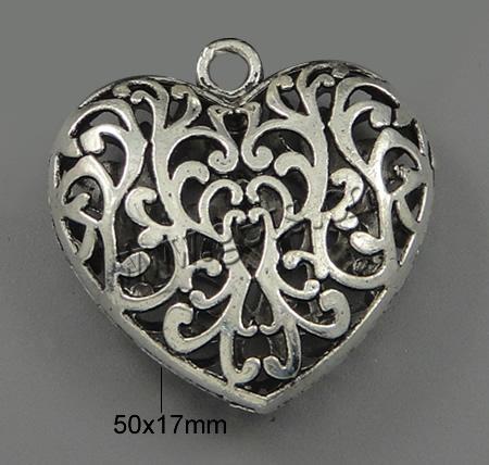 Zinc Alloy Heart Pendants, plated, different size for choice & hollow, more colors for choice, nickel, lead & cadmium free, Sold By PC