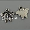 Zinc Alloy Animal Pendants, Butterfly, plated Approx 0.5mm, Approx 