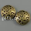 Zinc Alloy Flat Beads, Flat Round, plated Approx 0.5mm, Approx 
