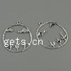 Zinc Alloy Flat Round Pendants, plated cadmium free Approx 0.5mm, Approx 