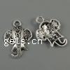 Zinc Alloy Animal Pendants, Elephant, plated Approx 2mm, Approx 