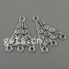 Zinc Alloy Chandelier Components, Triangle, plated, 1/3 loop nickel, lead & cadmium free Approx 1mm, Approx 