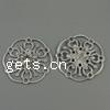 Filigree Zinc Alloy Connector, Flower, plated Approx 2mm, Approx 