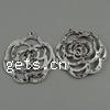 Zinc Alloy Flower Pendants, plated, layered cadmium free Approx 1mm, Approx 