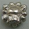 Edelstahl European Perlen, 316 Edelstahl, Löwe, ohne troll, originale Farbe, 11x11x10mm, Bohrung:ca. 5mm, verkauft von PC